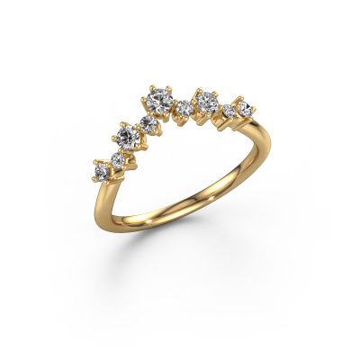 Stackable ring Carly B 585 gold lab grown diamond 0.346 crt