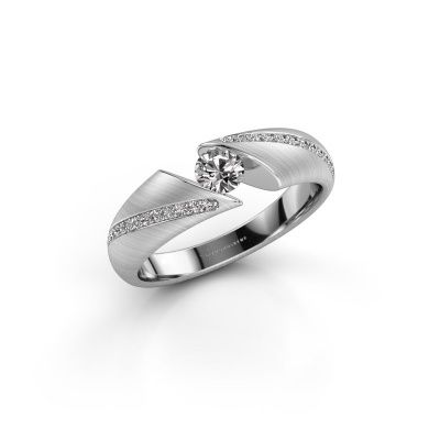 Ring Hojalien 2 585 witgoud diamant 0.37 crt