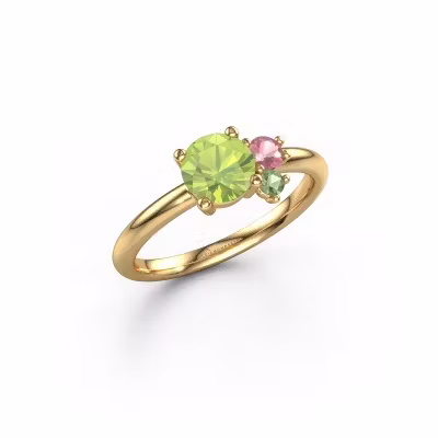 Ring Anouk 585 gold peridot 6 mm