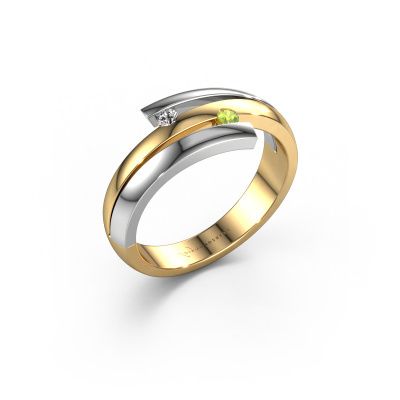 Ring Dena 585 gold peridot 2 mm