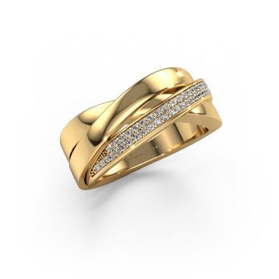 Ring Katherina 585 gold diamond 0.255 crt