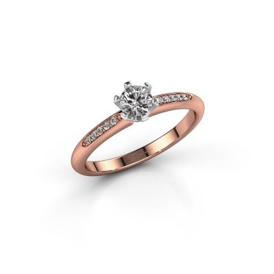 Verlovingsring Tiffy 2 585 rosé goud diamant 0.30 crt
