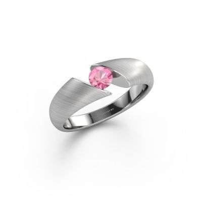 Ring Hojalien 1 585 Weißgold Pink Saphir 4.2 mm