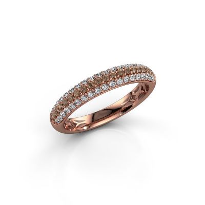 Ring Emely 2 585 Roségold Braun Diamant 0.557 crt