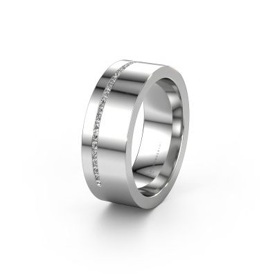 Ehering WH0143L17BP 950 Platin Zirkonia ±7x2 mm