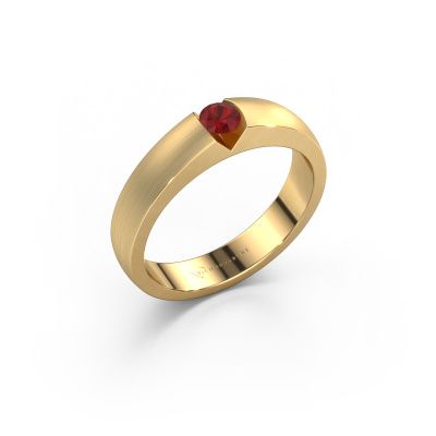 Engagement ring Theresia 585 gold ruby 3.4 mm