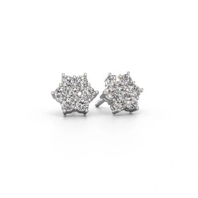 Stud earrings Bonita 585 white gold lab-grown diamond 0.77 crt