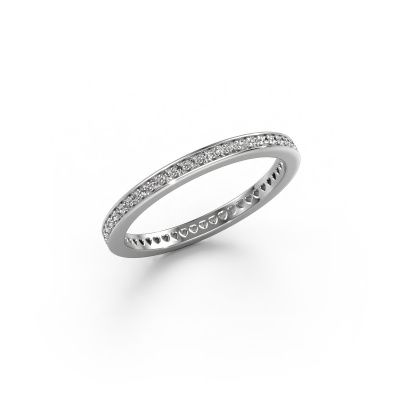 Vorsteckring Elvire 1 585 Weißgold Zirkonia 1.1 mm