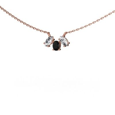 Necklace Rachal 585 rose gold black diamond 0.46 crt