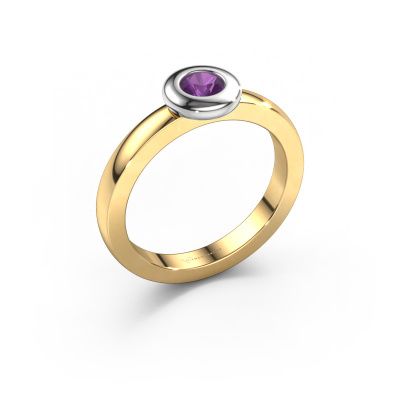 Ring Iris 585 gold amethyst 4 mm