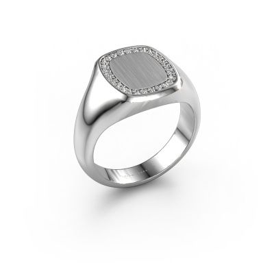 Herrenring Floris Cushion 2 950 Platin Zirkonia 1.2 mm