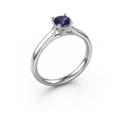 Engagement ring Mignon rnd 1 585 white gold sapphire 5 mm