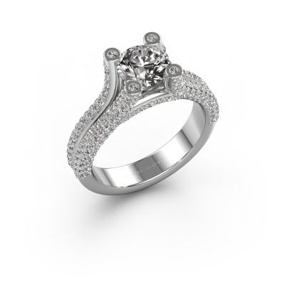 Engagement ring Stefanie 2 585 white gold diamond 2.00 crt