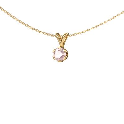 Pendant Julia 585 gold morganite champagne 5 mm