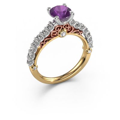 Verlobungsring Shaunda 585 Gold Amethyst 6 mm