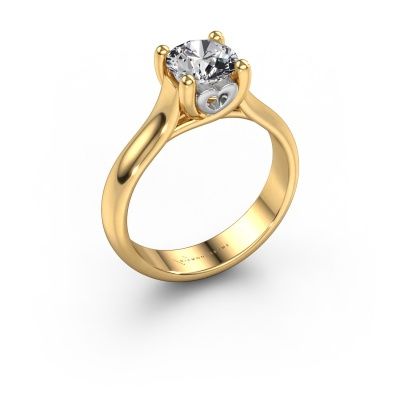 Engagement ring Nisa 585 gold lab grown diamond 1.00 crt
