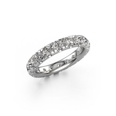 Stackable ring Jackie 3.4 585 white gold lab-grown diamond 2.700 crt