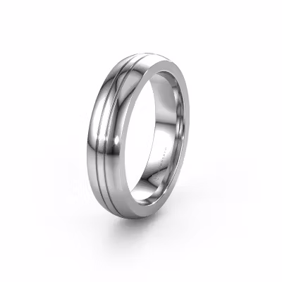Wedding ring WH0416M25E 585 white gold ±0.20x0.09in