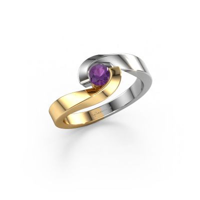Ring Sheryl 585 Gold Amethyst 4 mm