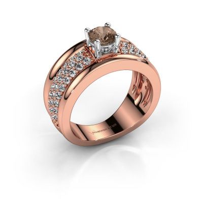 Ring Alicia 585 Roségold Braun Diamant 1.31 crt