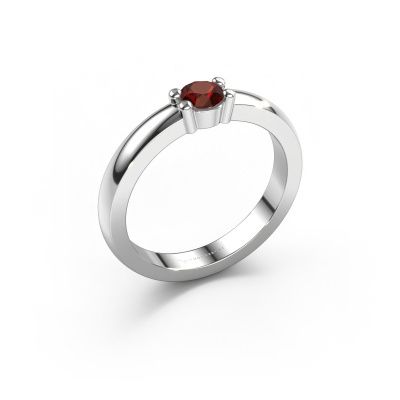 Ring Yasmin 1 585 white gold garnet 4 mm