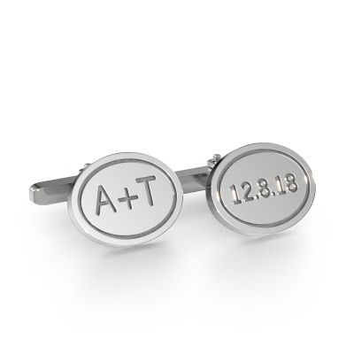 Cufflinks Jurian 585 white gold
