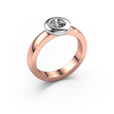 Ring Iris 585 rose gold diamond 0.50 crt