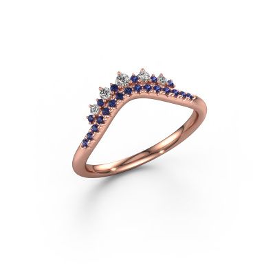 Vorsteckring Nica A 585 Roségold Saphir 1.8 mm