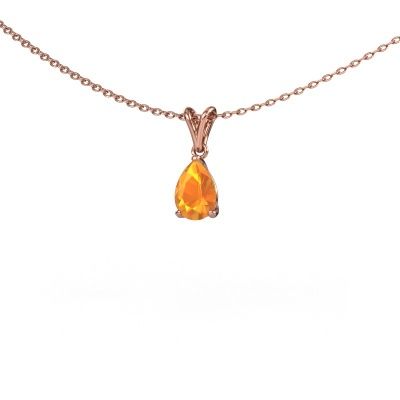 Pendant Sam PER 585 rose gold citrin 7x5 mm