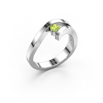 Ring Evalyn 1 585 Weißgold Peridot 3.7 mm