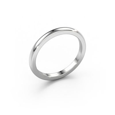 Stackable ring Astrid 2mm 950 platinum