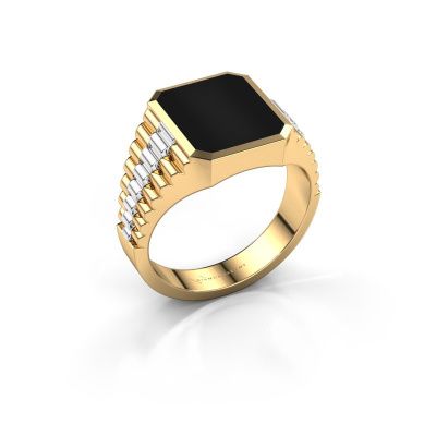 Siegelring Brent 2 585 Gold Onyx 12x10 mm