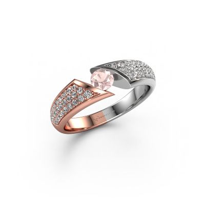 Ring Hojalien 3 585 rose gold morganite champagne 4 mm