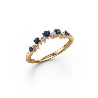 Stackable ring Carly A 585 gold sapphire 2.5 mm