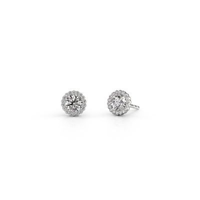 Earrings Queen 950 platinum diamond 1.18 crt