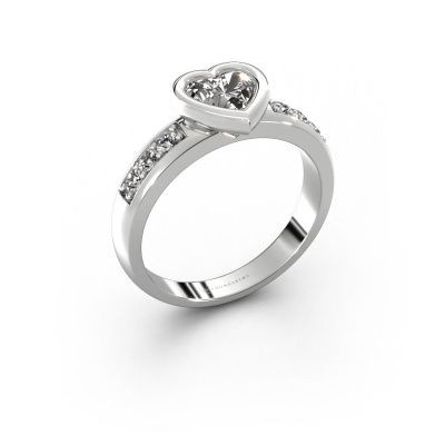 Verlobungsring Lieke Heart 585 Weißgold Diamant 0.92 crt