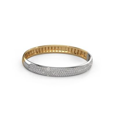 Armreif Emely 8mm 585 Gold Zirkonia 1.4 mm