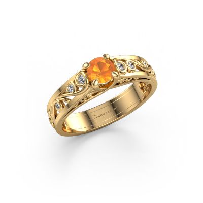 Ring Quinty 585 gold citrin 4.7 mm