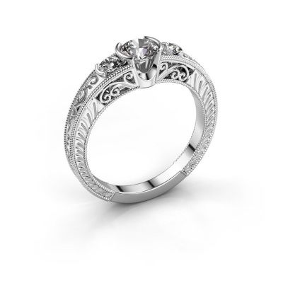 Promise ring Tasia 585 witgoud diamant 0.70 crt