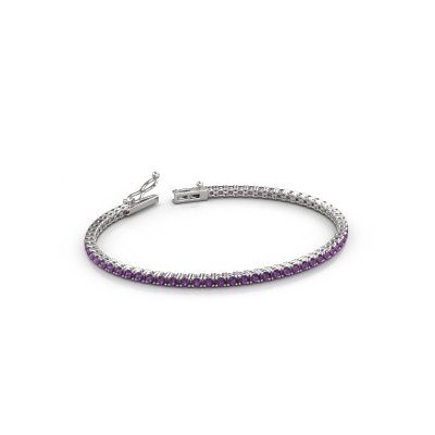 Tennisarmband Shirley 2.2 585 Weißgold Amethyst 2.2 mm