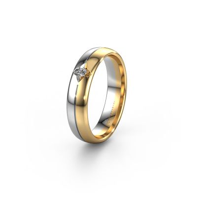 Wedding ring WH0221L35X 585 gold lab-grown diamond ±5x1.5 mm