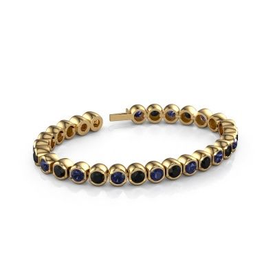 Tennis bracelet Bianca 5 mm 585 gold black diamond 8.40 crt