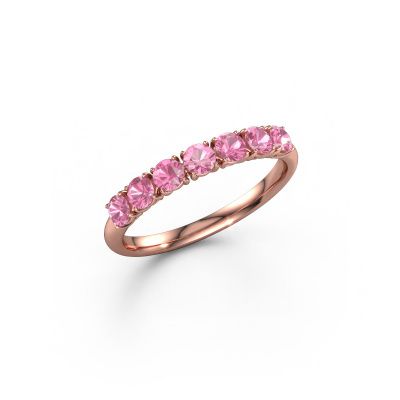 Ring Vivienne Half 585 rose gold pink sapphire 2.9 mm