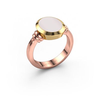 Signet ring Jake 2 585 rose gold red sardonyx 12x10 mm