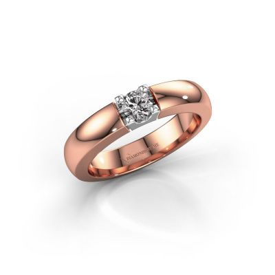 Ring Rianne 1 585 rosé goud diamant 0.25 crt