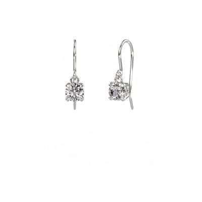 Pendants d'oreilles Laurie RND 1 950 platine diamant 0.60 crt