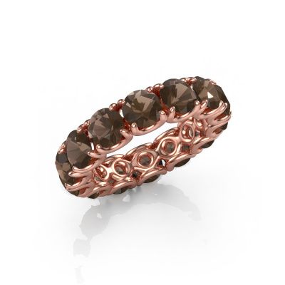 Ring Estee 5.0 585 rose gold smokey quartz 5 mm