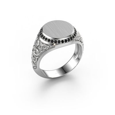 Signet ring Moor 1 585 white gold