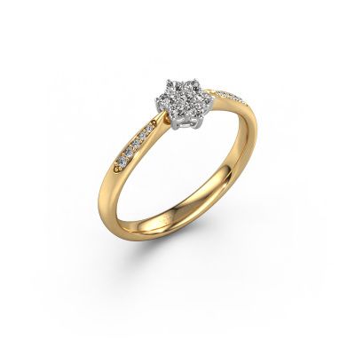 Engagement ring Chantal 2 585 gold diamond 0.02 crt