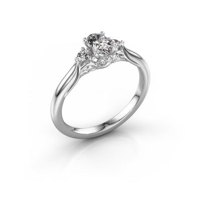 Verlobungsring Laurian OVL 585 Weißgold Diamant 0.77 crt